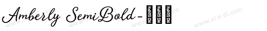 Amberly SemiBold字体转换